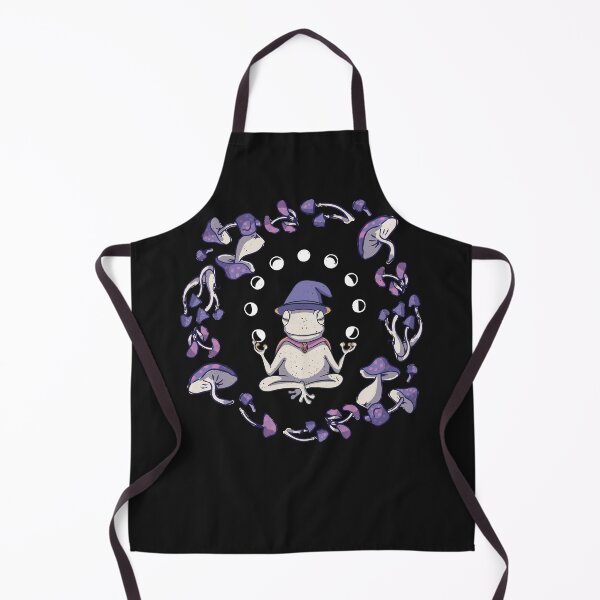 Item preview, Meditation Frog with Mushrooms & Moon Phase designed and sold by ChrisFeil.