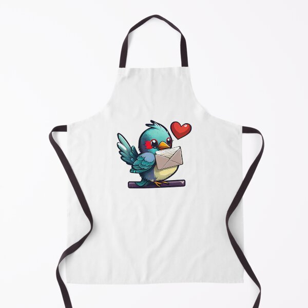 Item preview, Cute Illustration of a bird bringing a love letter designed and sold by lordyswiss.