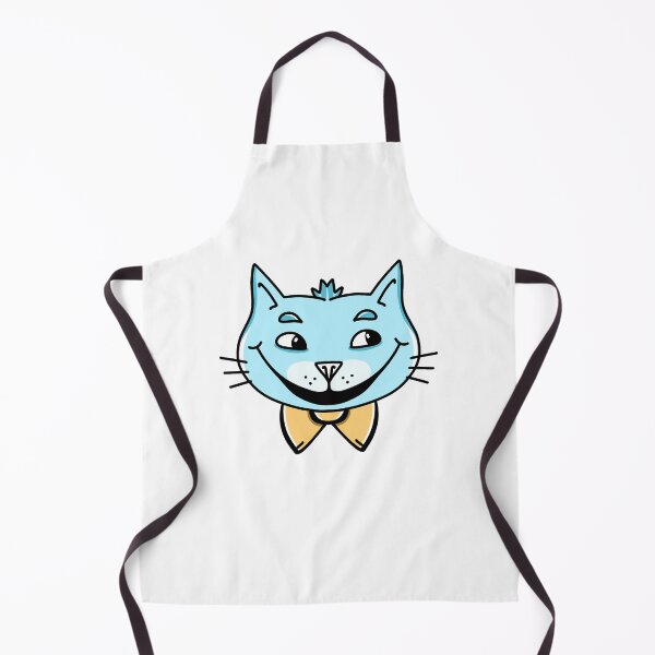 Item preview, Blue smiling cat face HAPPY CAT designed and sold by jazzydevil.
