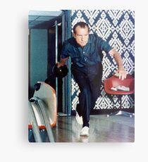 Richard Nixon Bowling Metal Print