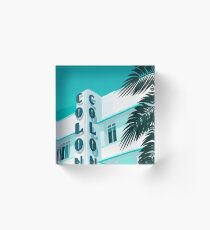 Colony Hotel Miami Acrylic Block