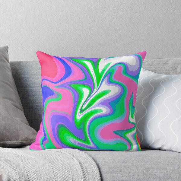 Item preview, Modern Swirl Abstract Pattern Neon Tones, Neon Green, Neon Blue, White, Pink, Red, Purple, Multicolor Design designed and sold by theprintedclub.