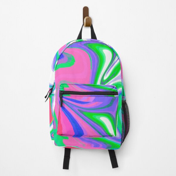 Item preview, Modern Swirl Abstract Pattern Neon Tones, Neon Green, Neon Blue, White, Pink, Red, Purple, Multicolor Design designed and sold by theprintedclub.