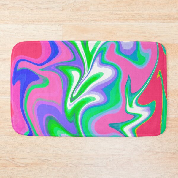 Item preview, Modern Swirl Abstract Pattern Neon Tones, Neon Green, Neon Blue, White, Pink, Red, Purple, Multicolor Design designed and sold by theprintedclub.