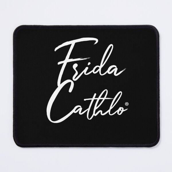 Item preview, White And Black Text Cat Frida Cathlo version of - Frida Kahlo designed and sold by Jaime Ortiz.