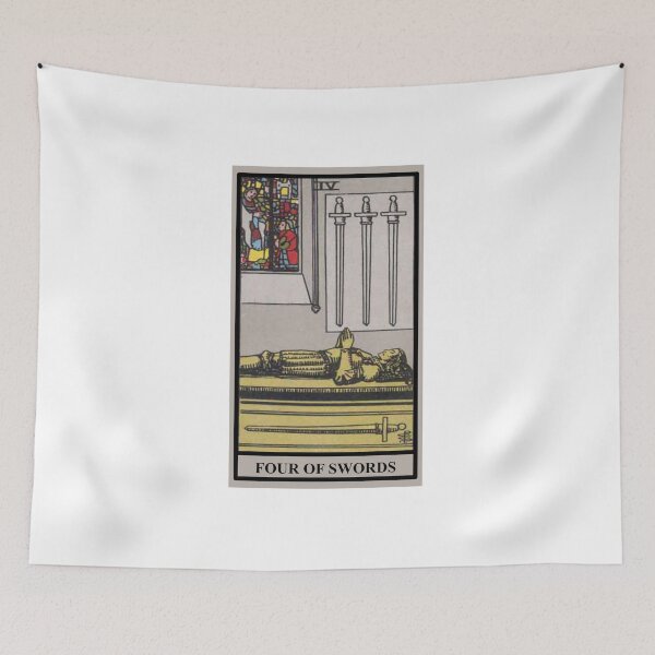Item preview, FOUR OF SWORDS Tarot  designed and sold by modymada.