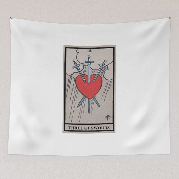 Item preview, THREE OF SWORDS Tarot  designed and sold by modymada.