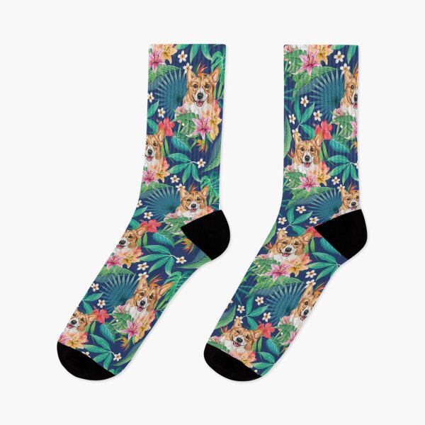 Item preview, Tropical Sable White Corgi 2 designed and sold by lulupetart.