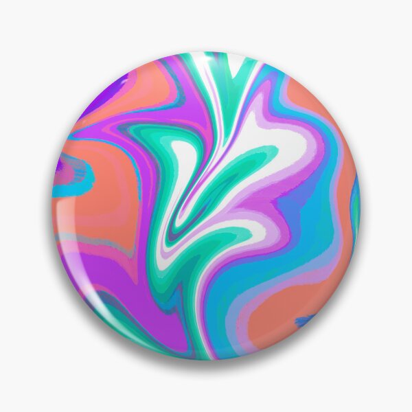 Item preview, Modern Swirl Abstract Pattern Neon Tones, Orange, Neon Blue, White, Pink, Green, Purple, Multicolor Design designed and sold by theprintedclub.