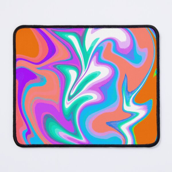 Item preview, Modern Swirl Abstract Pattern Neon Tones, Orange, Neon Blue, White, Pink, Green, Purple, Multicolor Design designed and sold by theprintedclub.