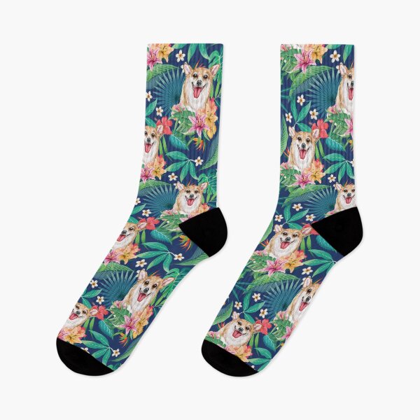 Item preview, Tropical Sable White Corgi 3 designed and sold by lulupetart.