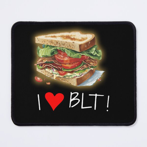 Item preview, I love BLT -  BLT Sandwich Awesome illustration black | I <3 BLT designed and sold by MeditationMind.