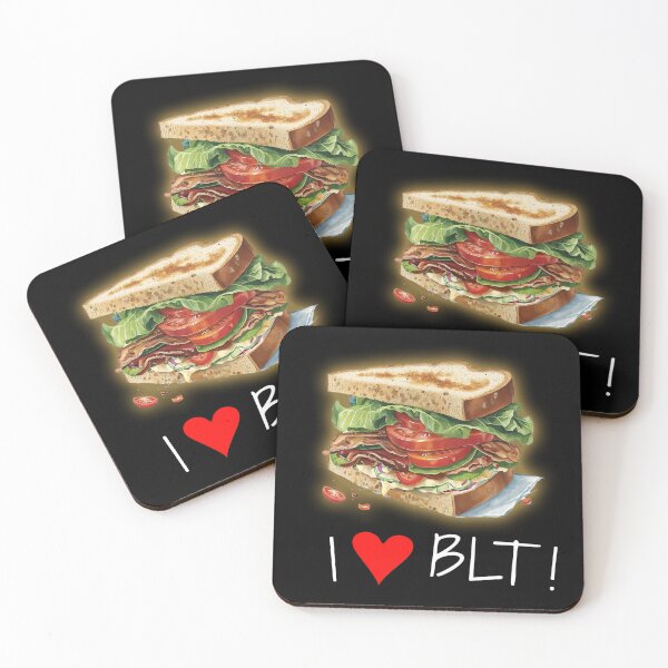 Item preview, I love BLT -  BLT Sandwich Awesome illustration black | I <3 BLT designed and sold by MeditationMind.