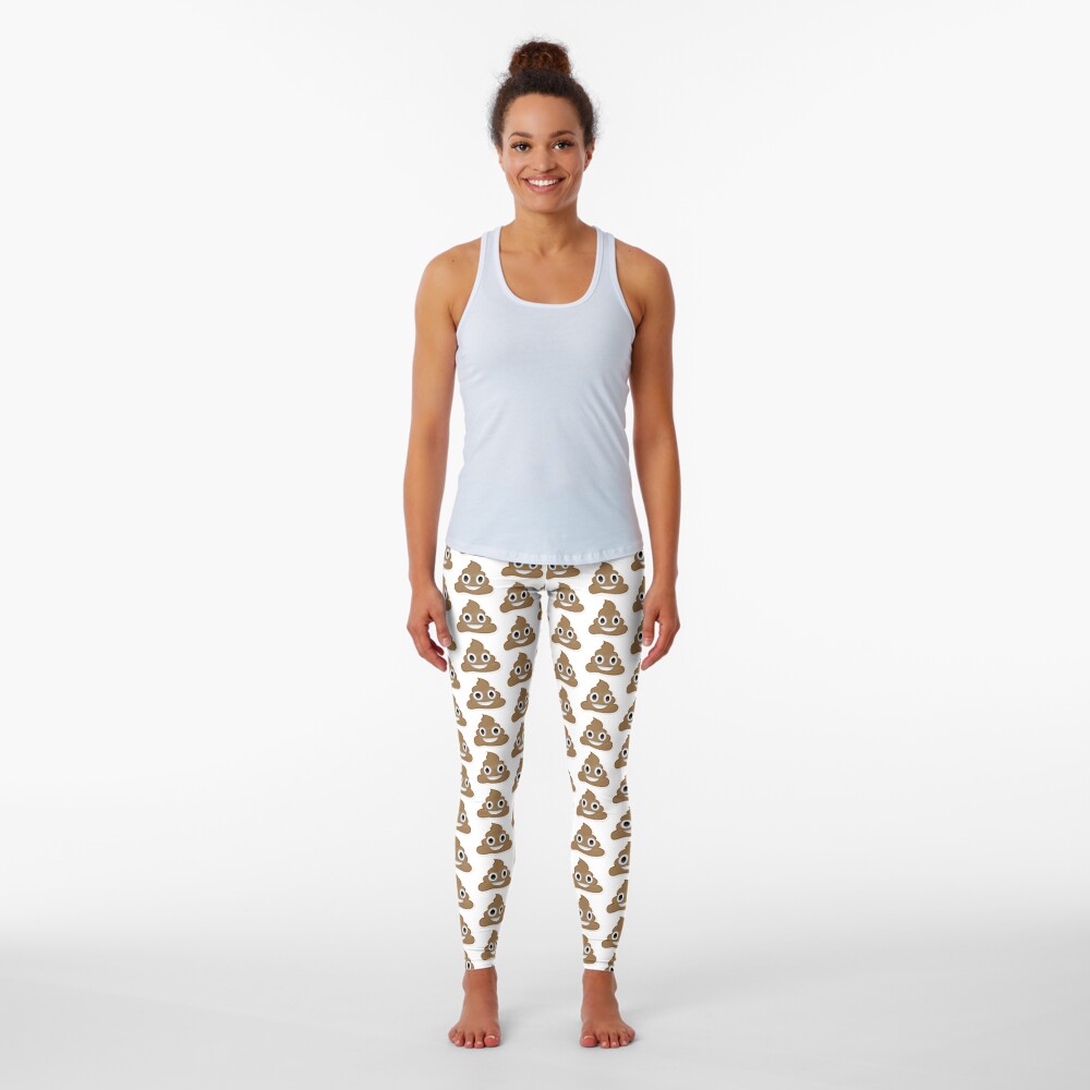"Poop Emoji Leggings" Leggings for Sale by Redbubble