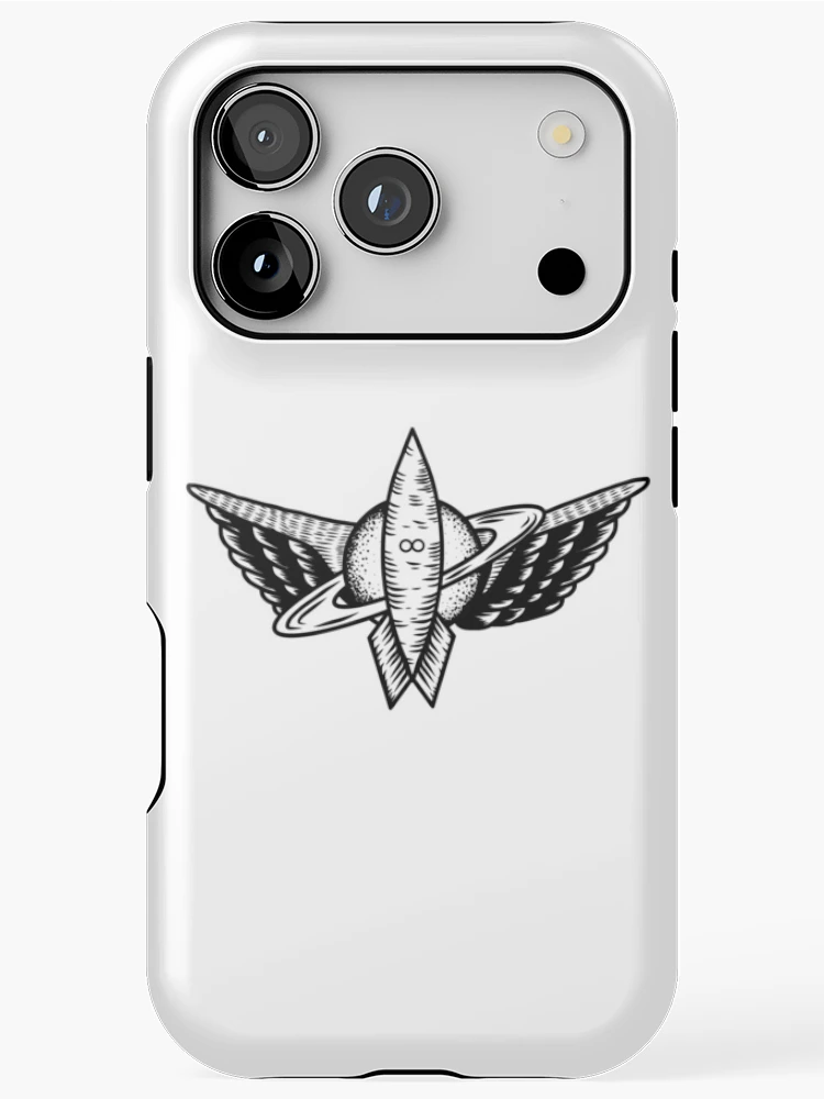Thumbnail 1 of 4, iPhone Case, SPACE ROCKET BLACK designed and sold by Ren Andrews.