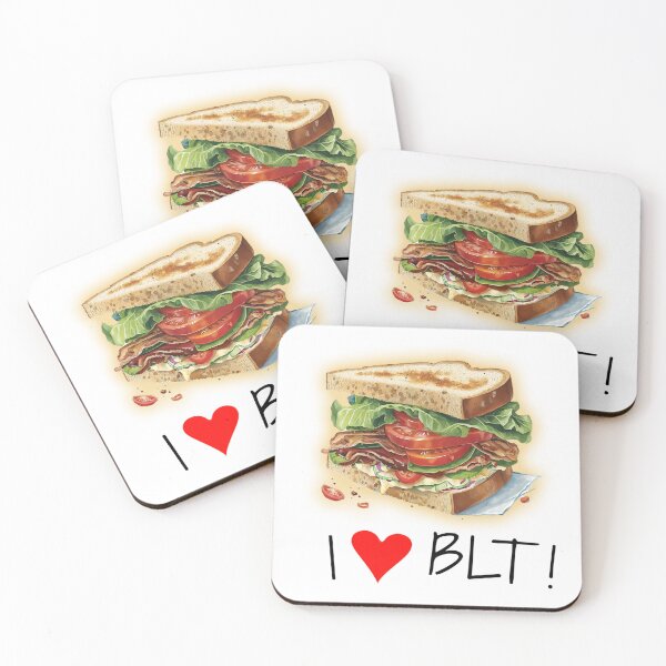 Item preview, I love BLT -  BLT Sandwich Awesome illustration white | I <3 BLT designed and sold by MeditationMind.
