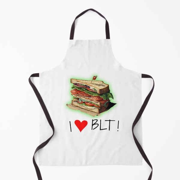 Item preview, BLT Sandwich LOVE cool illustration WHITE | I love BLT| I <3 BLT designed and sold by MeditationMind.