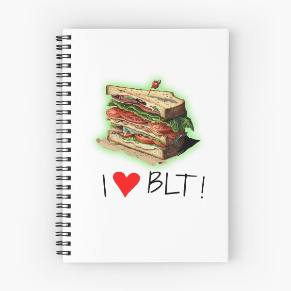 Item preview, BLT Sandwich LOVE cool illustration WHITE | I love BLT|  I <3 BLT designed and sold by MeditationMind.