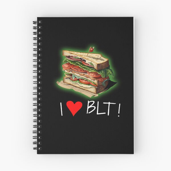Item preview, BLT Sandwich LOVE Cool illustration WHITE | I love BLT|  I <3 BLT BLACK designed and sold by MeditationMind.