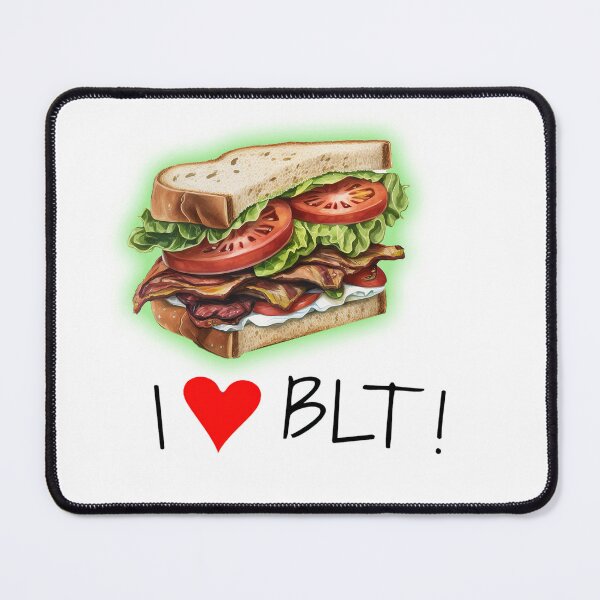Item preview, BLT Sandwich HAND DRAWN | I love BLT|  I <3 BLT designed and sold by MeditationMind.