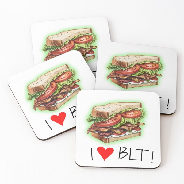 Item preview, BLT Sandwich HAND DRAWN | I love BLT|  I <3 BLT designed and sold by MeditationMind.
