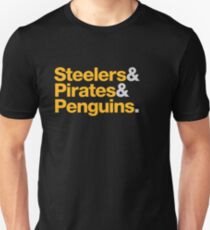 Pittsburgh Sports Teams 412 Slim Fit T-Shirt