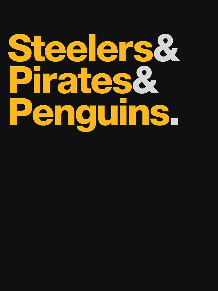 Pittsburgh sports teams logo Steelers, Penguins and Pirates Shirt