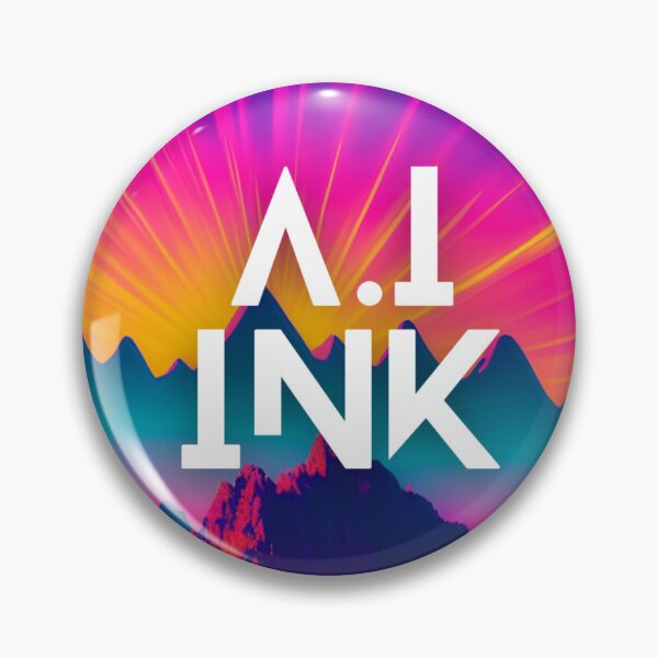 Item preview, A.I INK | Vibrant Synthwave Mountain Sunset designed and sold by AI-INK.