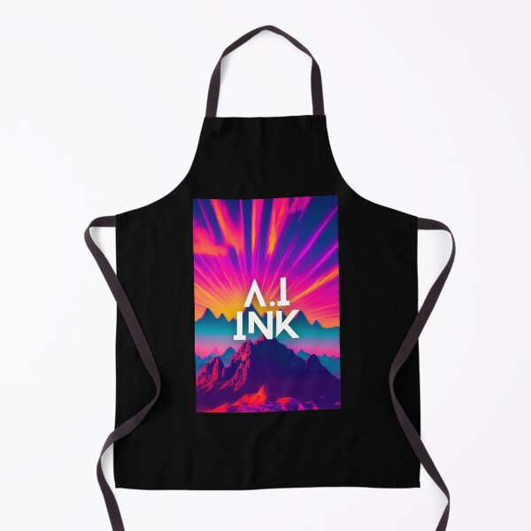 Item preview, A.I INK | Vibrant Synthwave Mountain Sunset designed and sold by AI-INK.