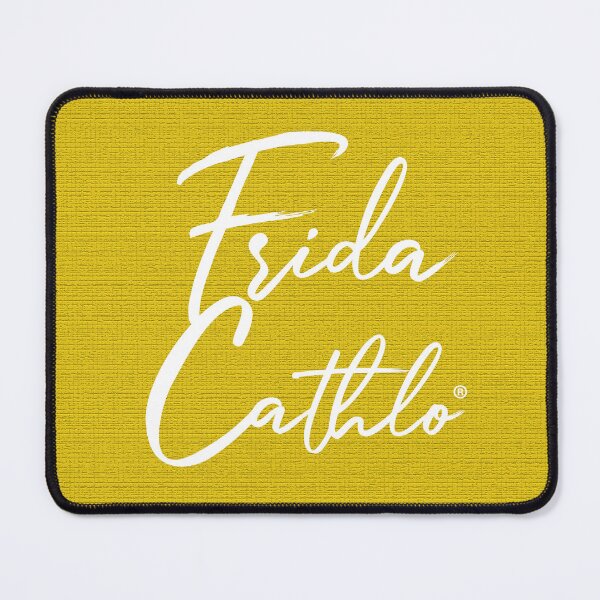 Item preview, Yellow Text W back Cat Frida Cathlo version of - Frida Kahlo designed and sold by Jaime Ortiz.