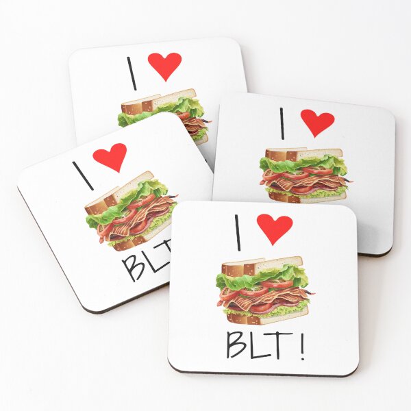 Item preview, BLT Sandwich | I love BLT |  I <3 BLT white designed and sold by MeditationMind.