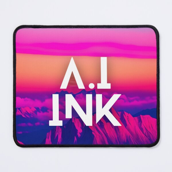 Item preview, A.I INK | Vibrant Synthwave Mountain Sunset designed and sold by AI-INK.