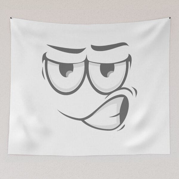 Item preview, Suspicious Emoticon with Angry Face Isolated designed and sold by Gabrieeas.