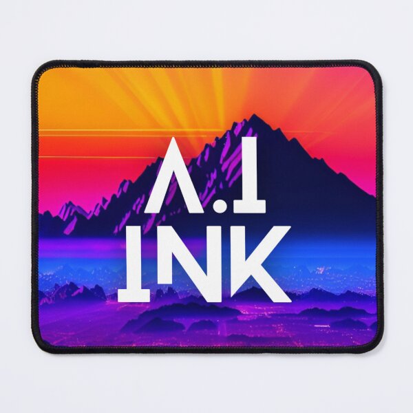 Item preview, A.I INK | Vibrant Synthwave Mountain Sunset designed and sold by AI-INK.