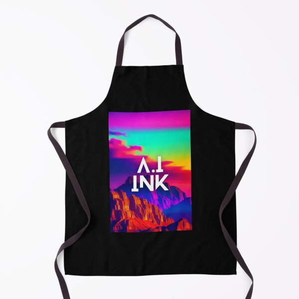 Item preview, A.I INK | Vibrant Synthwave Mountain Sunset designed and sold by AI-INK.
