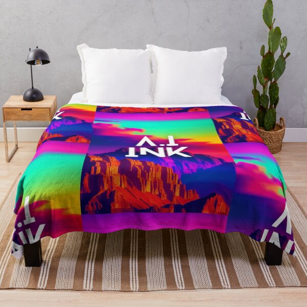 Item preview, A.I INK | Vibrant Synthwave Mountain Sunset designed and sold by AI-INK.