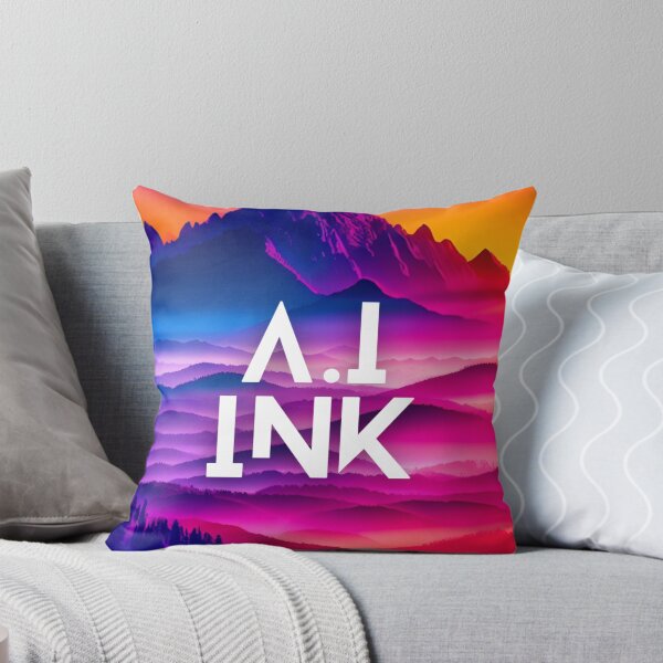 Item preview, A.I INK | Vibrant Synthwave Mountain Sunset designed and sold by AI-INK.