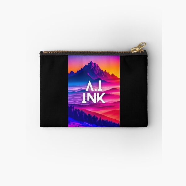 Item preview, A.I INK | Vibrant Synthwave Mountain Sunset designed and sold by AI-INK.