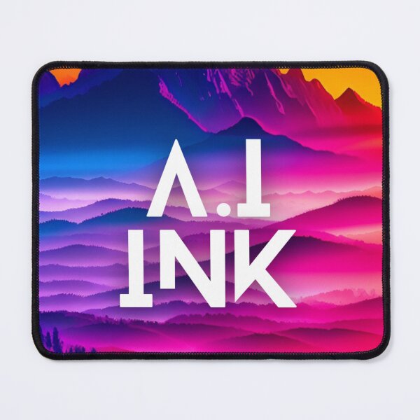 Item preview, A.I INK | Vibrant Synthwave Mountain Sunset designed and sold by AI-INK.