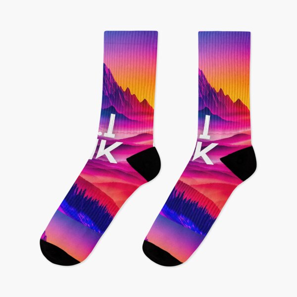 Item preview, A.I INK | Vibrant Synthwave Mountain Sunset designed and sold by AI-INK.