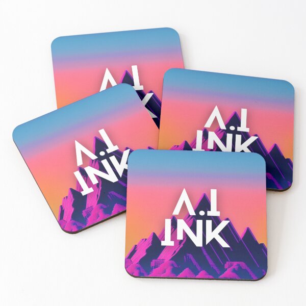 Item preview, A.I INK | Vibrant Synthwave Mountain Sunset designed and sold by AI-INK.