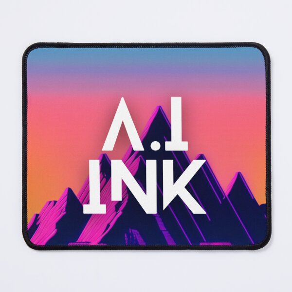 Item preview, A.I INK | Vibrant Synthwave Mountain Sunset designed and sold by AI-INK.