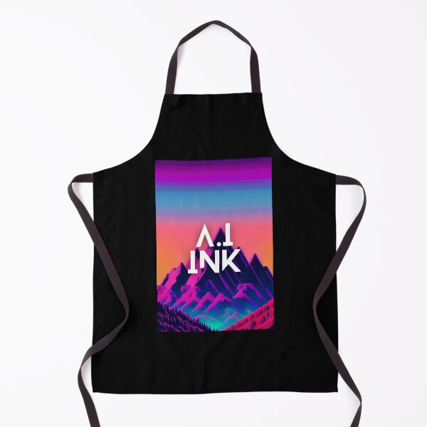 Item preview, A.I INK | Vibrant Synthwave Mountain Sunset designed and sold by AI-INK.