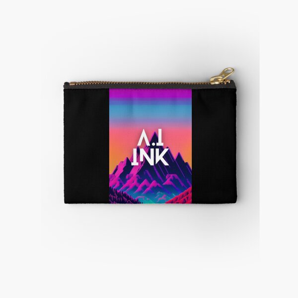 Item preview, A.I INK | Vibrant Synthwave Mountain Sunset designed and sold by AI-INK.