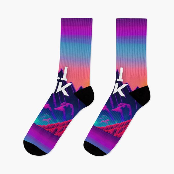 Item preview, A.I INK | Vibrant Synthwave Mountain Sunset designed and sold by AI-INK.