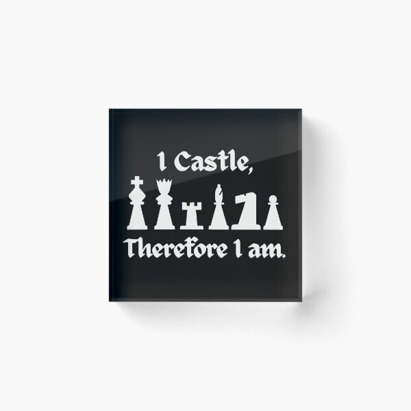 Item preview, I castle, therefore I am. Chess  designed and sold by A-J-S-Designs.