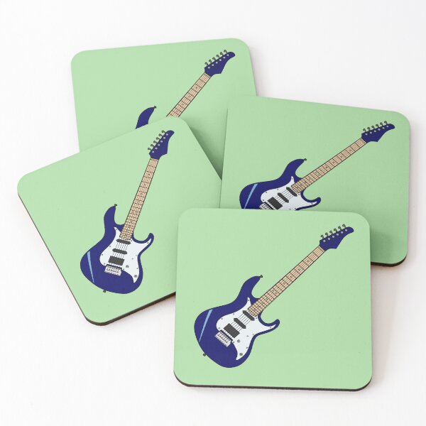 Item preview, Electric guitar cartoon illustration designed and sold by Misscartoon.