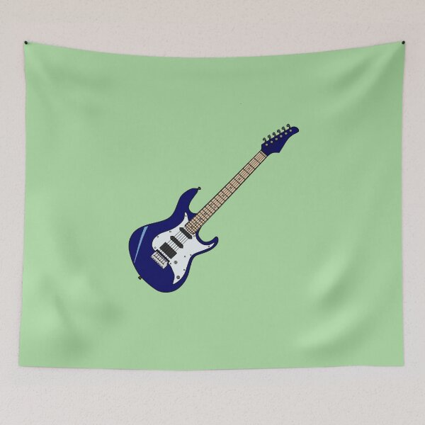 Item preview, Electric guitar cartoon illustration designed and sold by Misscartoon.