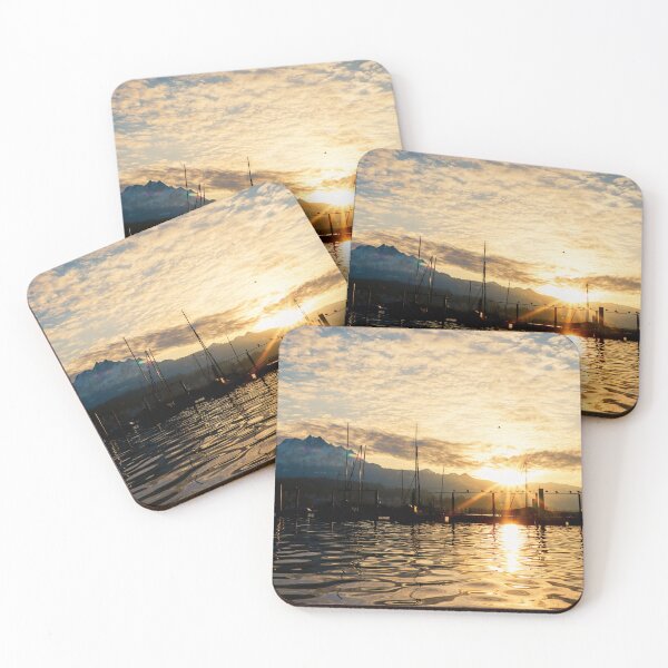 Item preview, Sunset at Lake Lucerne designed and sold by rogerhphoto.