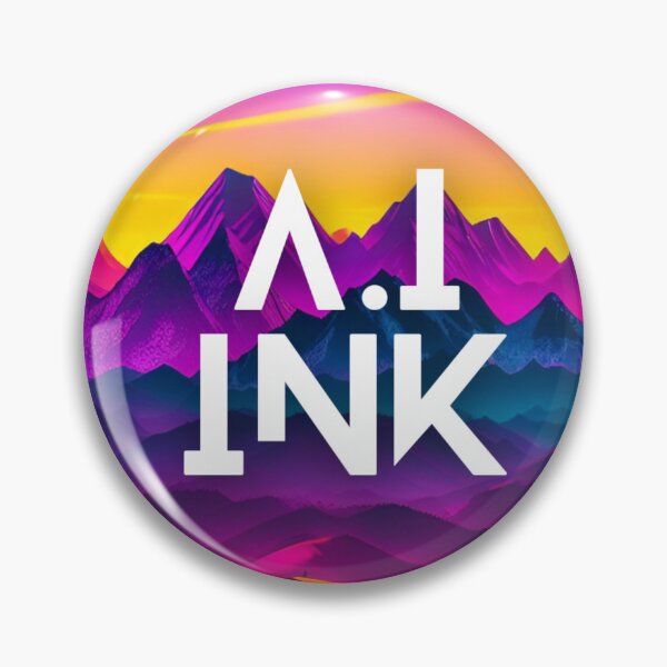 Item preview, A.I INK | Vibrant Synthwave Mountain Sunset designed and sold by AI-INK.